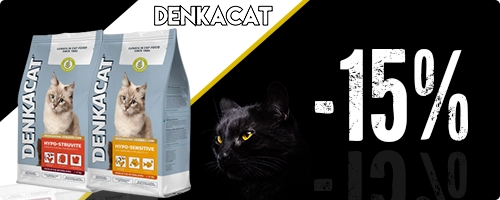 Sconto del 15% sul cibo per gatto Denkacat